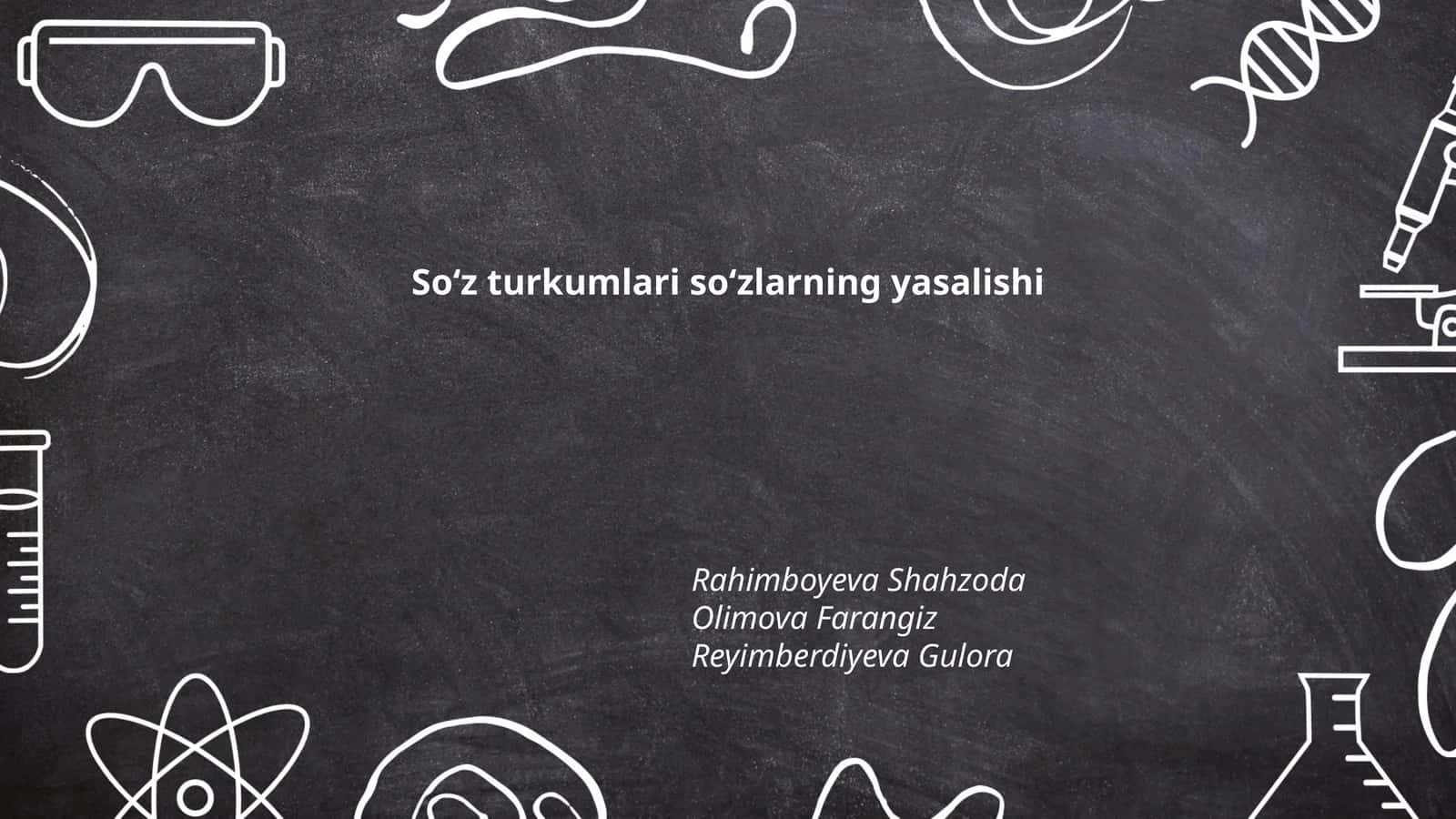 Otlarning yasalishi 1