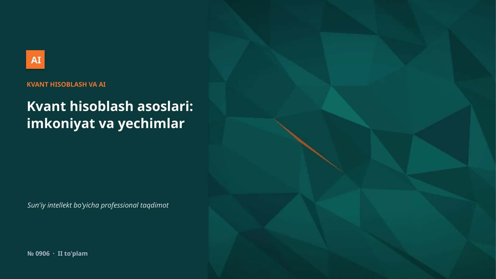 KVANT HISOBLASH VA AI 1