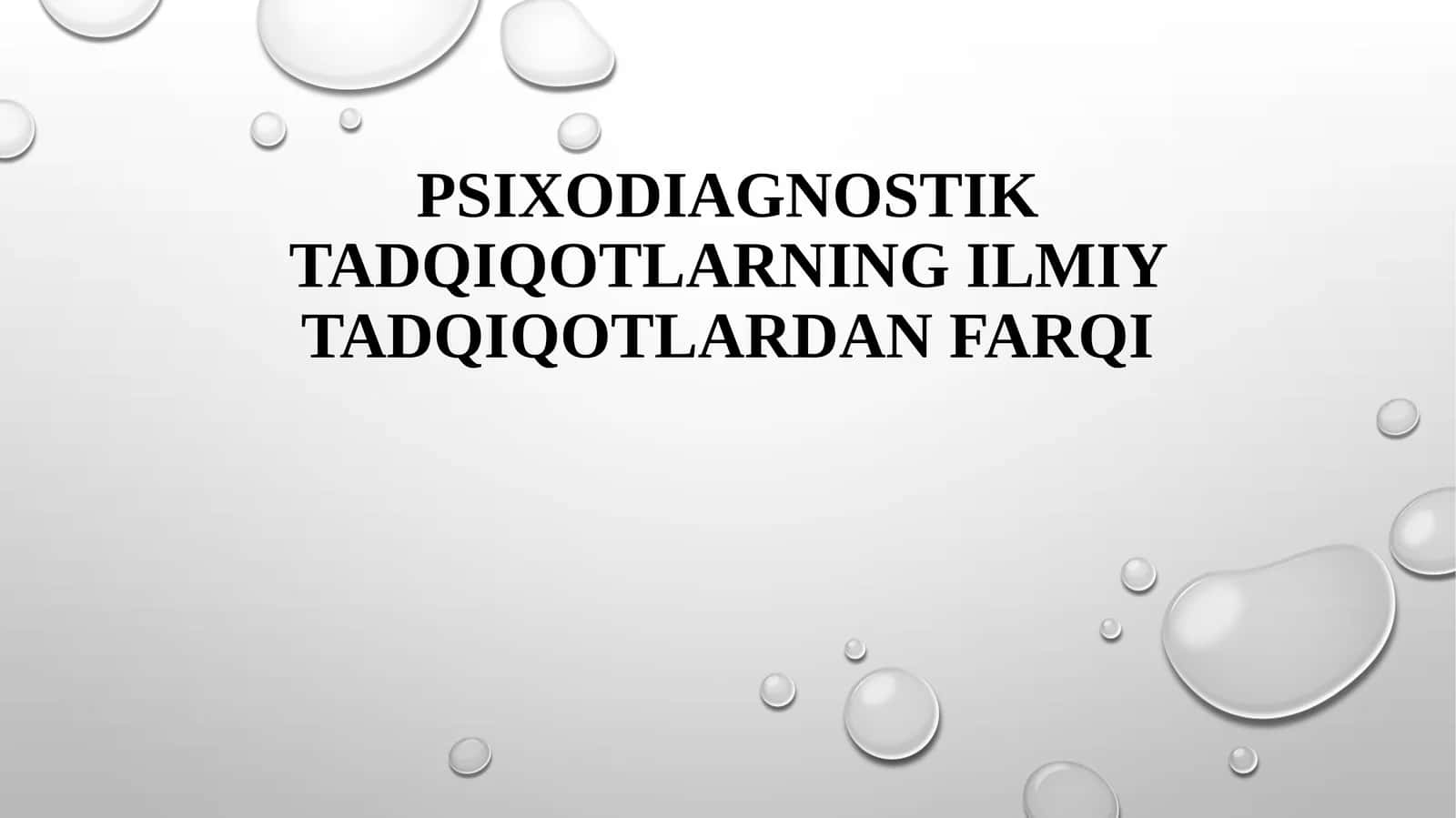 Psixodiagnostik tadqiqotlarning ilmiy tadqiqotlardan farqi 1