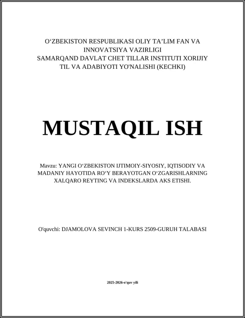Yangi O‘zbekistonning YaIM va iqtisodiy o‘sish ko‘rsatkichlari 1