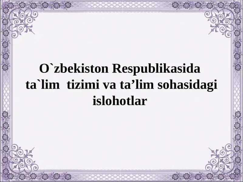 Maktabgacha ta'lim 1