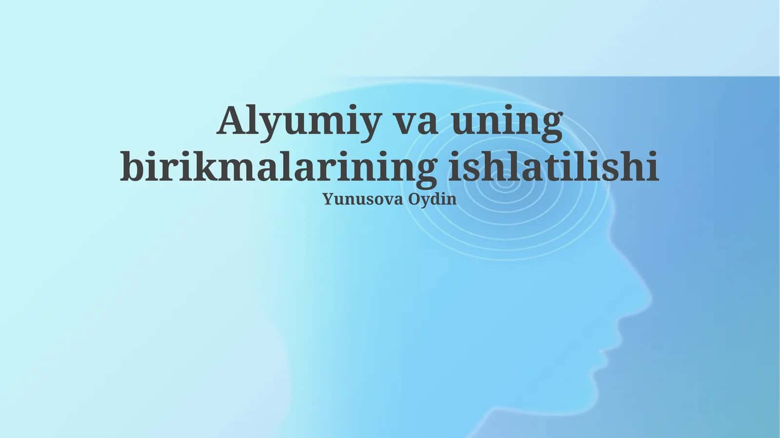 Alyumiy va uning birikmalarining ishlatilishi 1