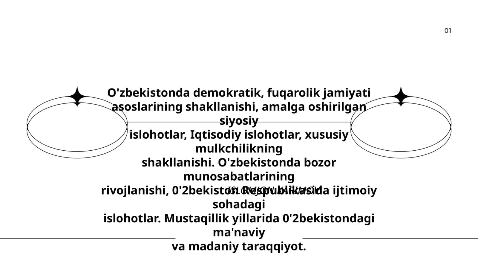 O'zbekistonda demokratik, fuqarolik jamiyati asoslarining shakllanishi 1