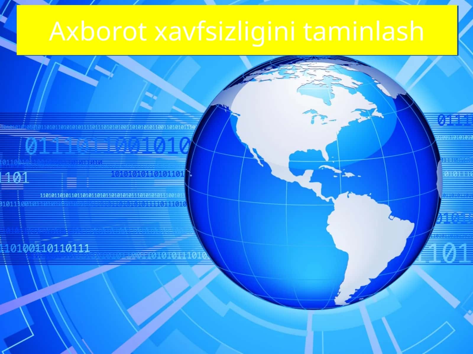 Axborot xavfsizligini taminlash 1