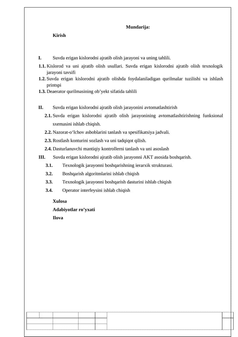 Suvda erigan kislorodni ajratib olish jarayoni 1