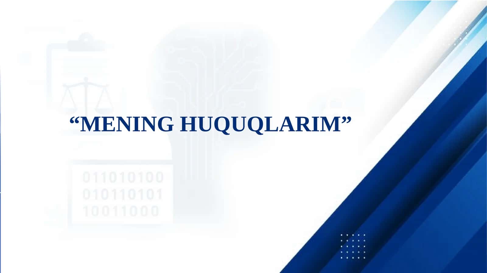 MENING HUQUQLARIM 1
