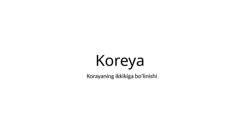 Koreya 1