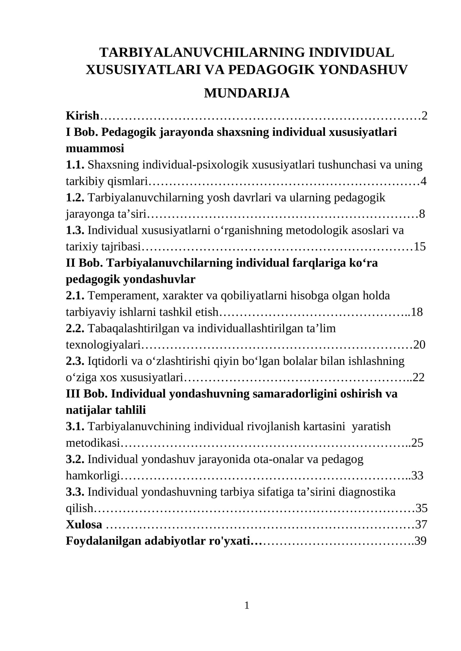 TARBIYALANUVCHILARNING INDIVIDUAL XUSUSIYATLARI VA PEDAGOGIK YONDASHUV 1