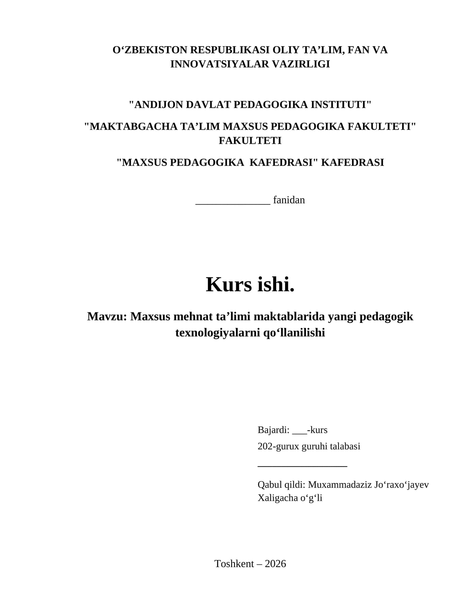 Maxsus mehnat taʼlimi maktablarida yangi pedagogik texnologiyalarni qoʻllanilishi 1