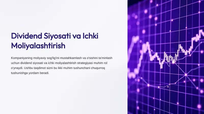Dividend Siyosati va Ichki Moliyalashtirish 1