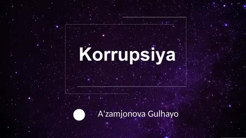 Korrupsiya 1