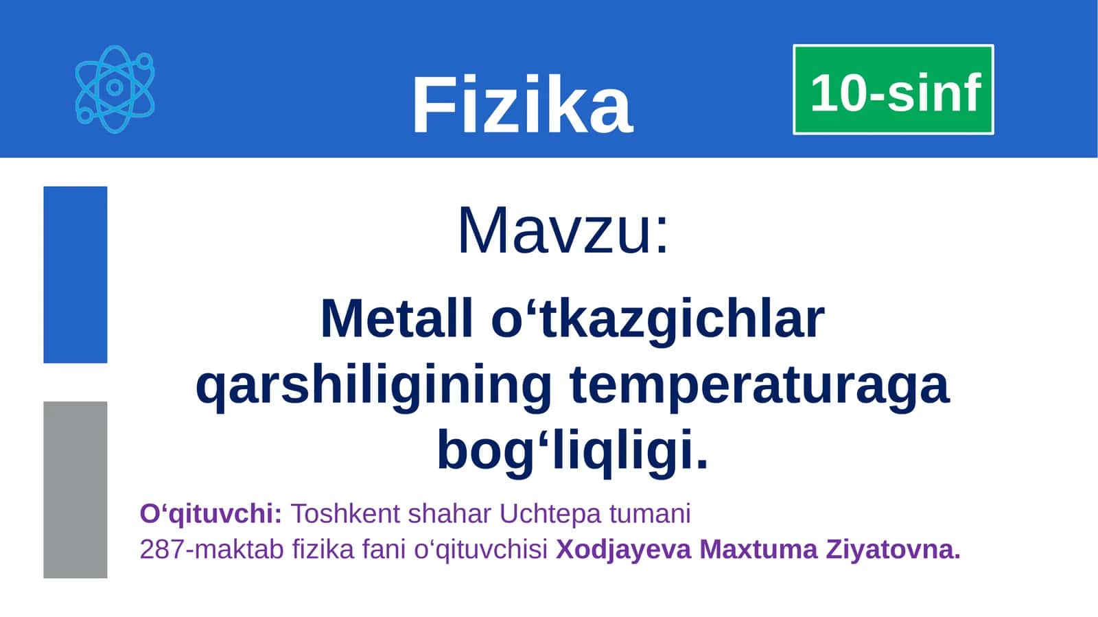 Metallo‘tkazgichlar qarshiligining temperaturaga bog‘liqligi 1