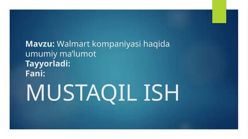 Walmart kompanyasi 1