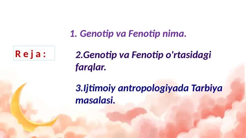 Genotip va Fenotip 1