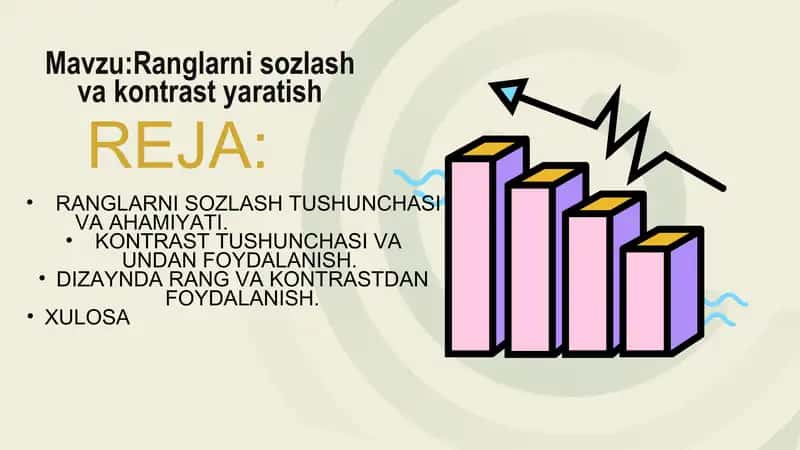 Ranglarni sozlash va kontrast yaratish 1