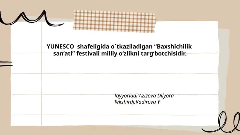 Baxshichilik san’ati festivali 1