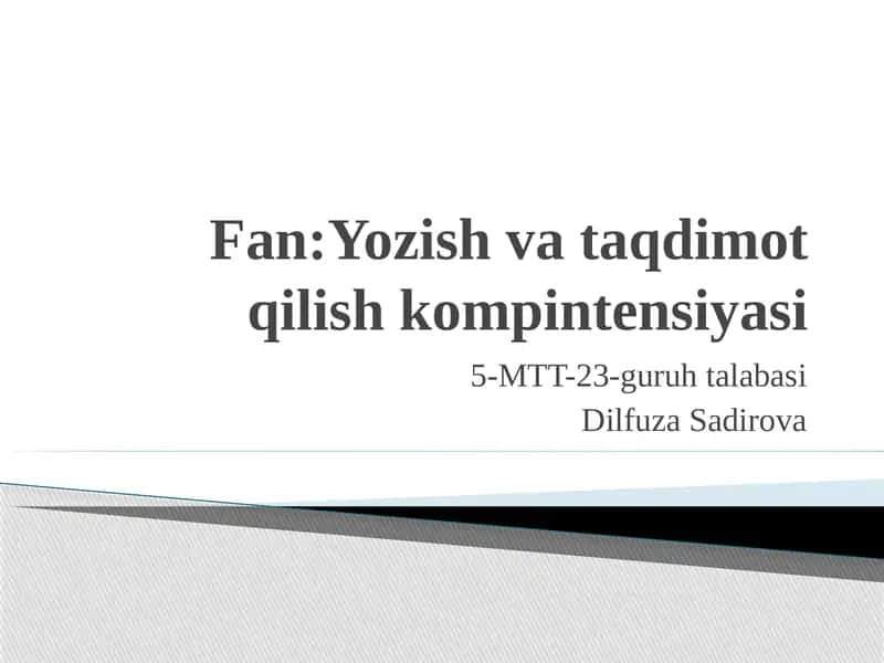 Maqola  va tezisning o`zaro farqli jihatlari 1