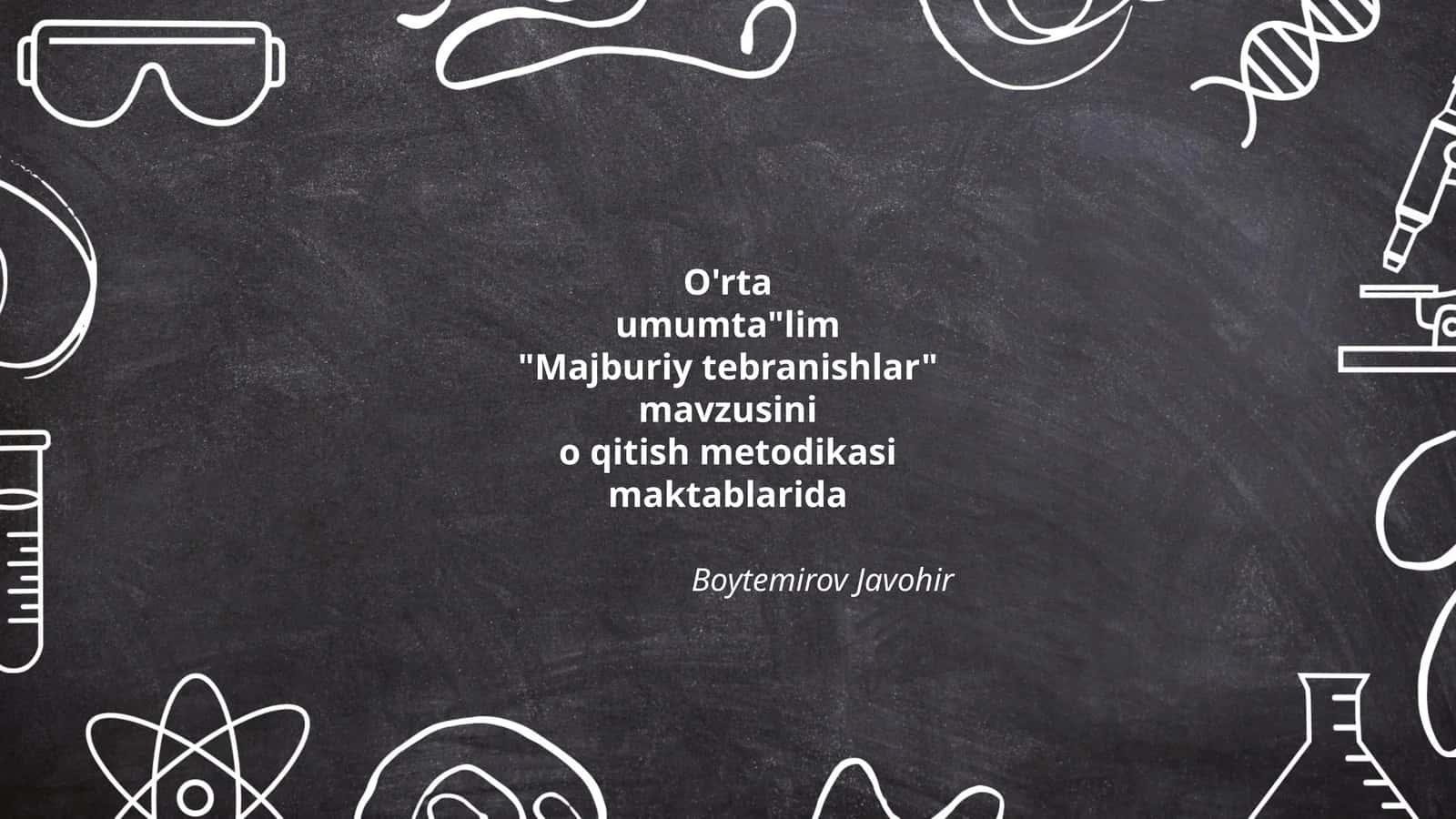 Majburiy tebranishlar asoslari 1