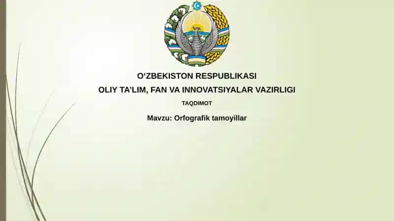 Orfografik tamoyillar