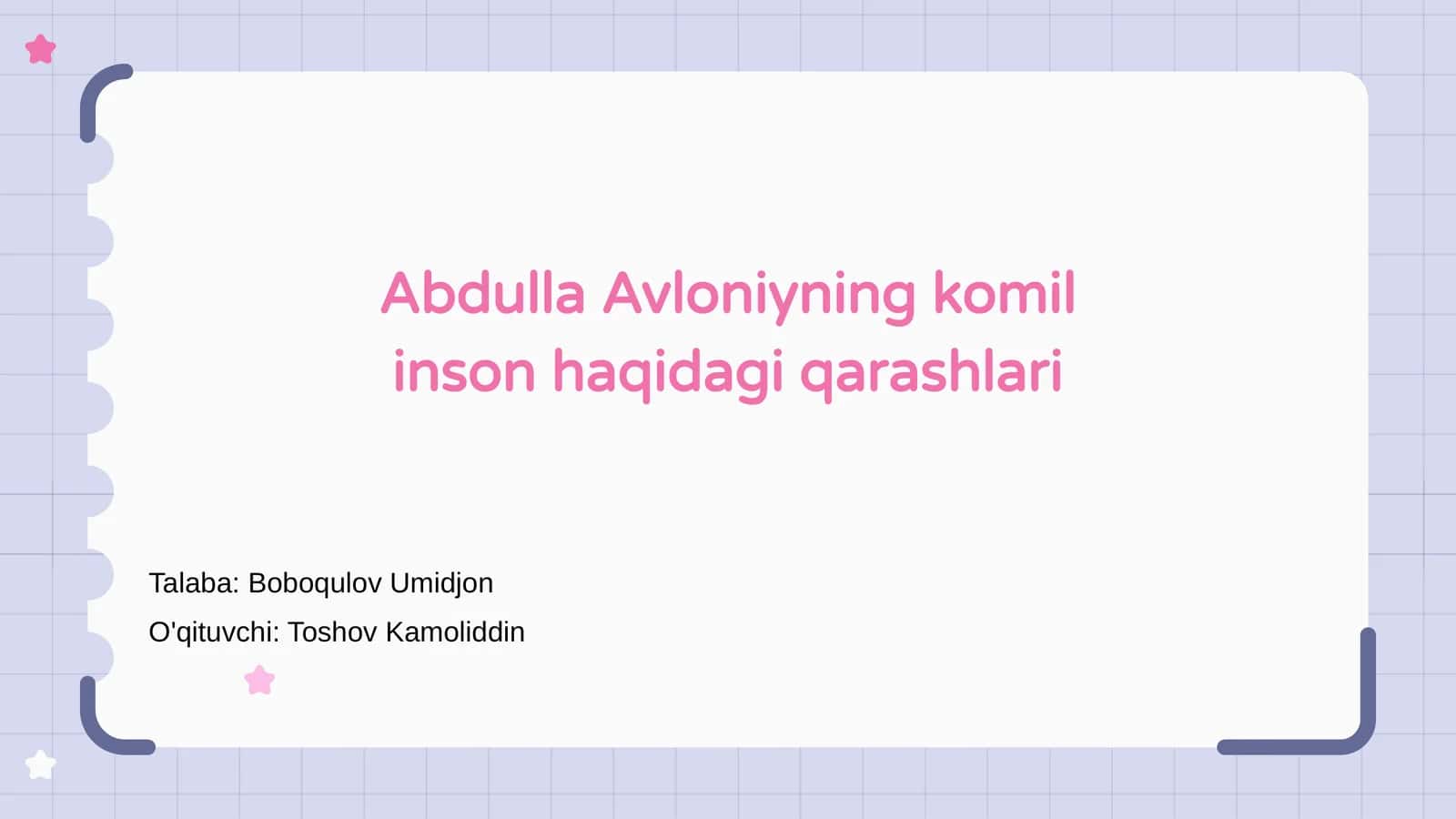 Abdulla Avloniyning komil inson haqidagi qarashlari 1