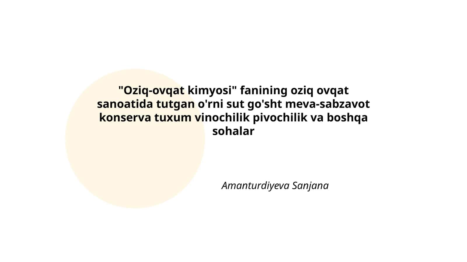 Oziq-ovqat kimyosi 1