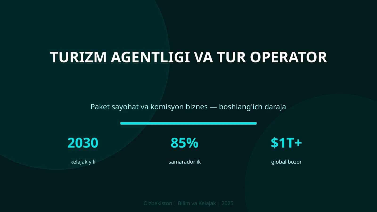 Turizm agentligi va tur operator 1