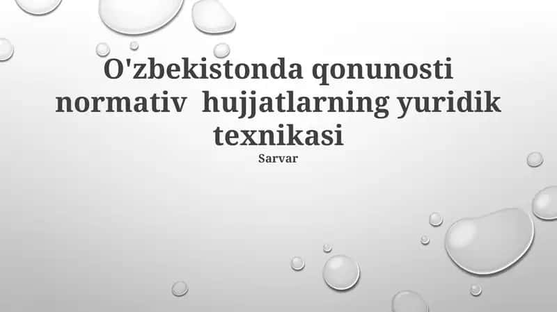 O'zbekiston Fuqarolik Protsessual Kodeksi 1