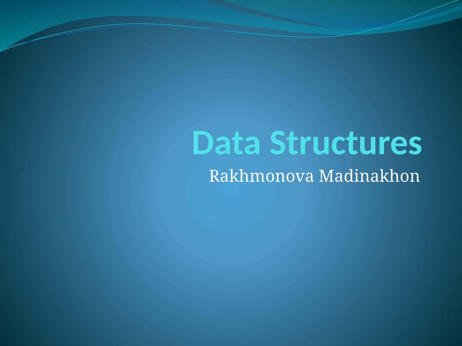 Data Structures 1