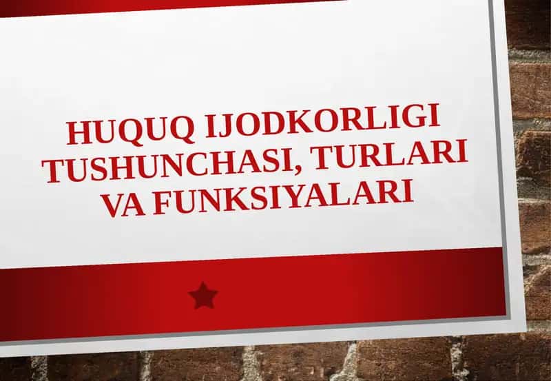 Huquqijodkorligi 1