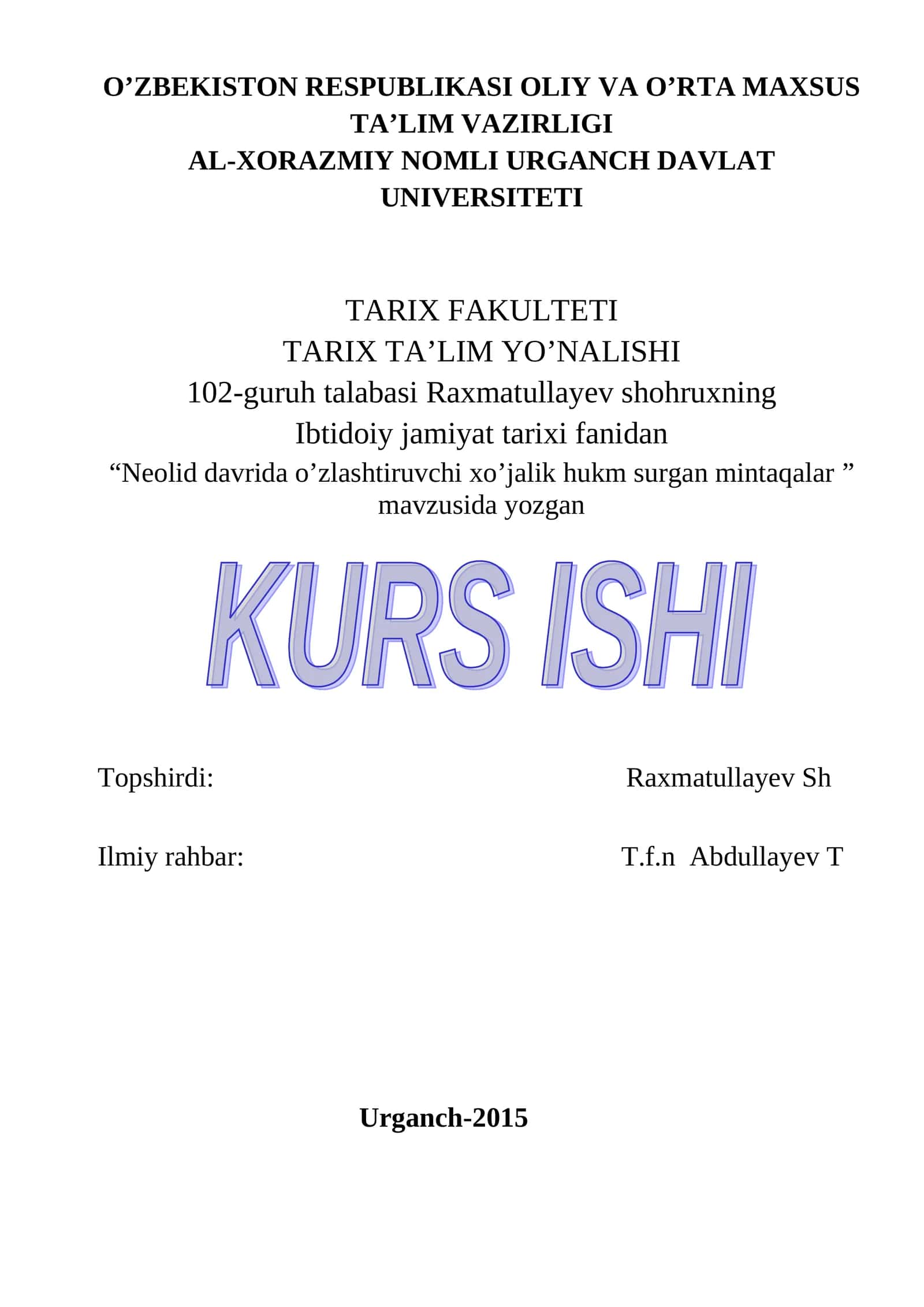 Neolid davrida o’zlashtiruvchi xo’jalik hukm surgan mintaqalar 1