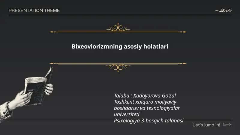 Bixeoviorizmning asosiy holatlari 1