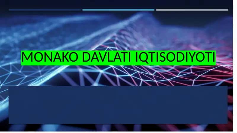 Manoko davlati iqtisodiyoti 1