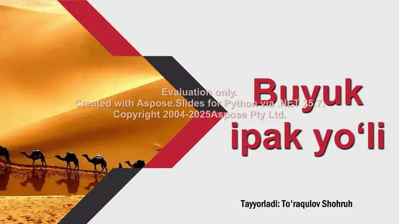 Buyuk Ipak Yo‘li 1