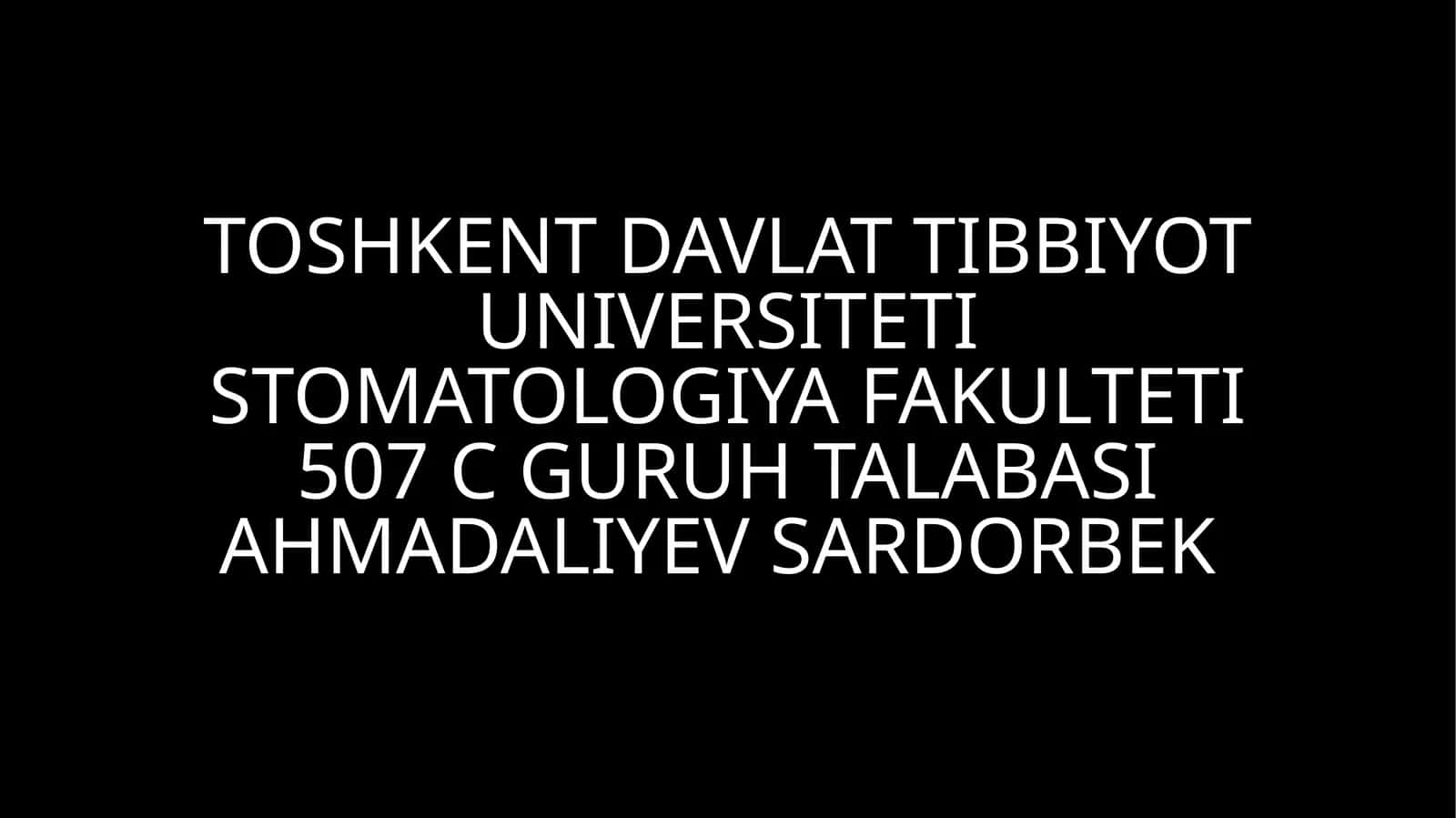 Mustaqil ish 1