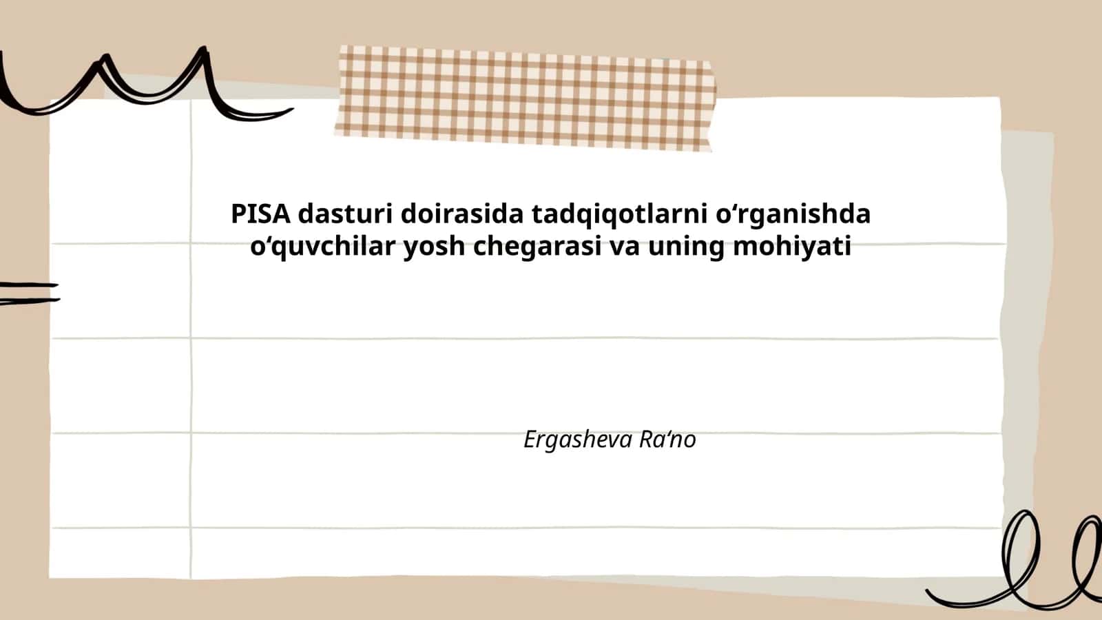 PISA dasturi va o‘quvchilar yosh chegarasi 1