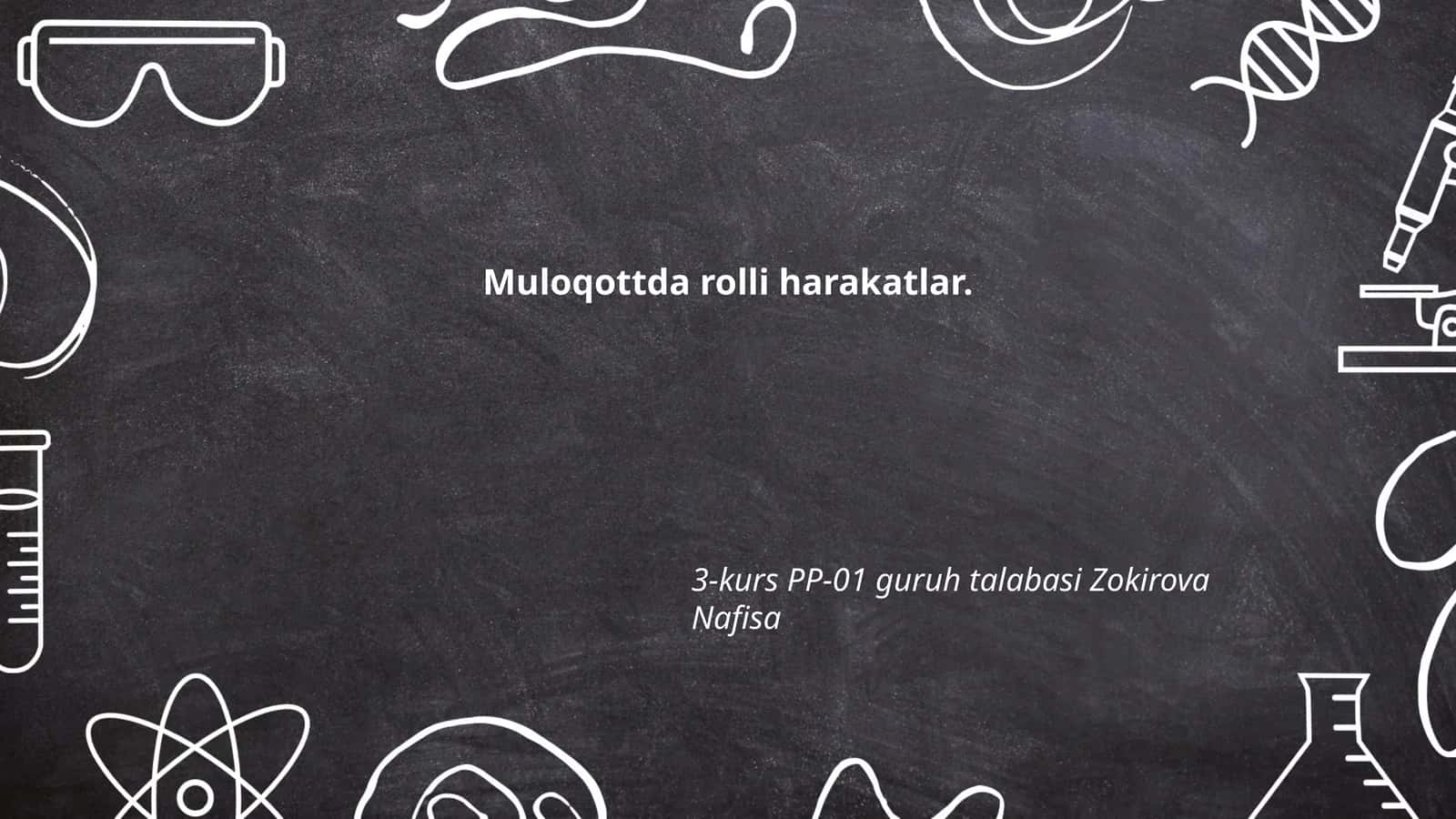Muloqotda rolli harakatlar 1