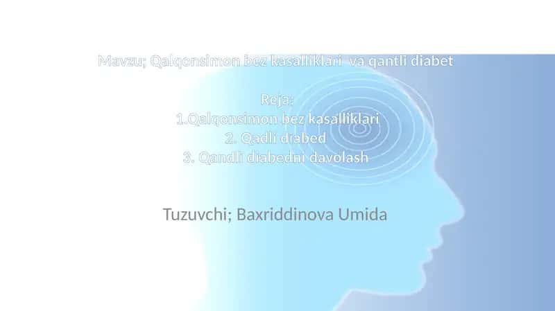 Qalqonsimon bezkasalliklari va qantli diabet 1