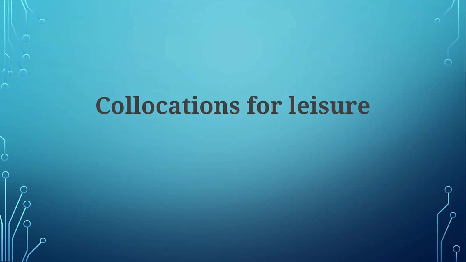 The Leisure Industry: Structure and Impact 1