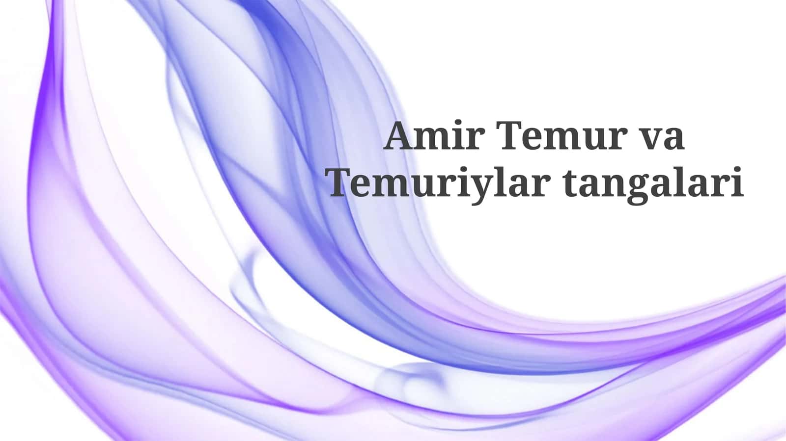 Temuriylar Tangalari 1