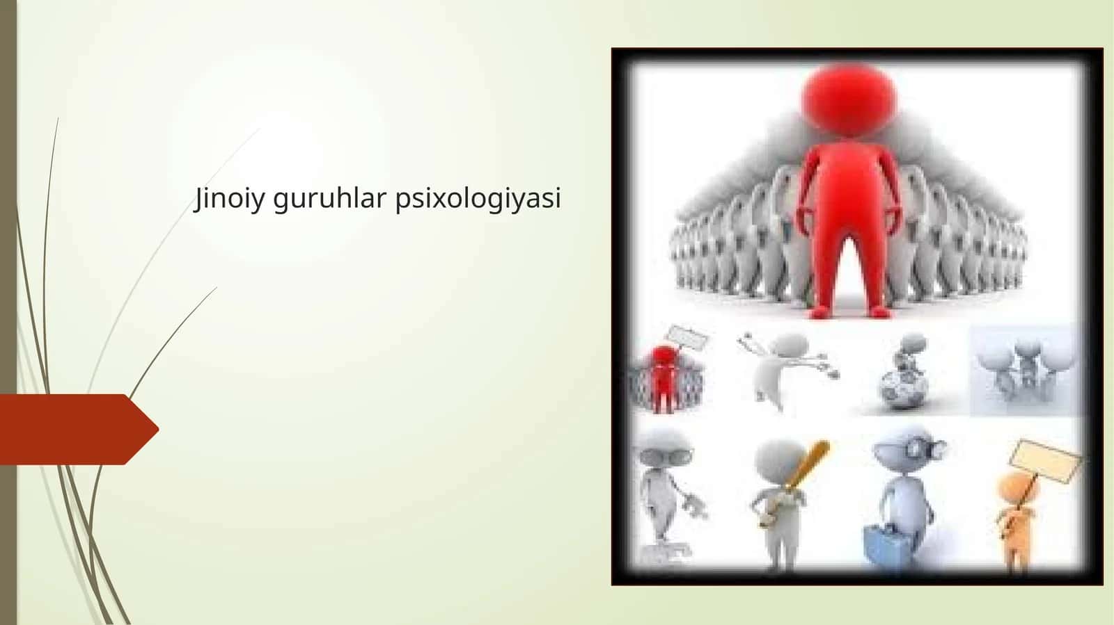 Jinoiy guruhlar psixologiyasi 1