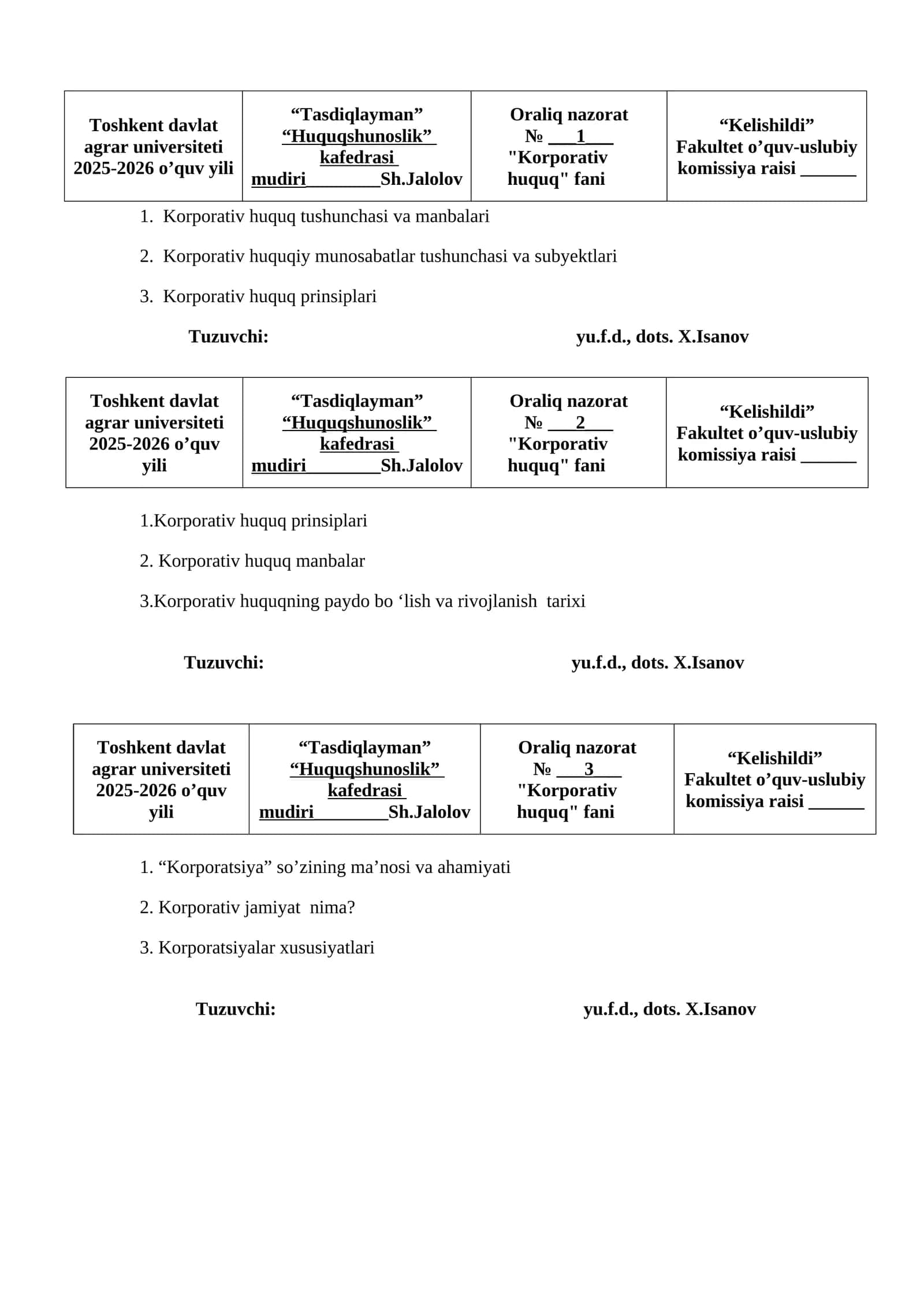 Korporativ huquq 1