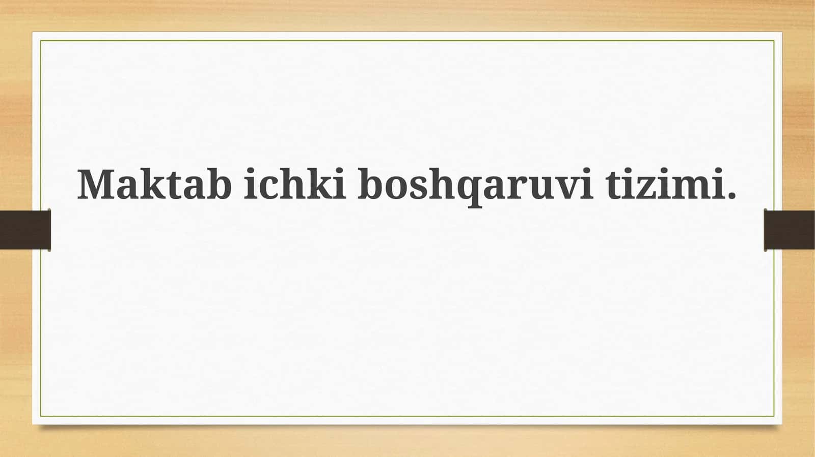 Maktabichki boshqaruv tizimi 1