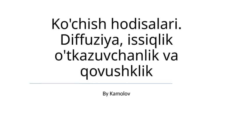 Ko'chish hodisalari 1
