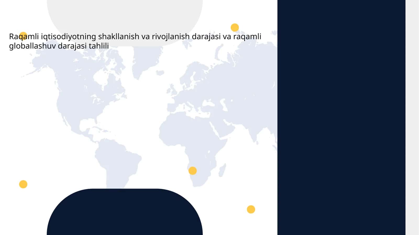 Raqamli iqtisodiyotning shakllanish va rivojlanish darajasi va raqamli globallashuv darajasi tahlili 1