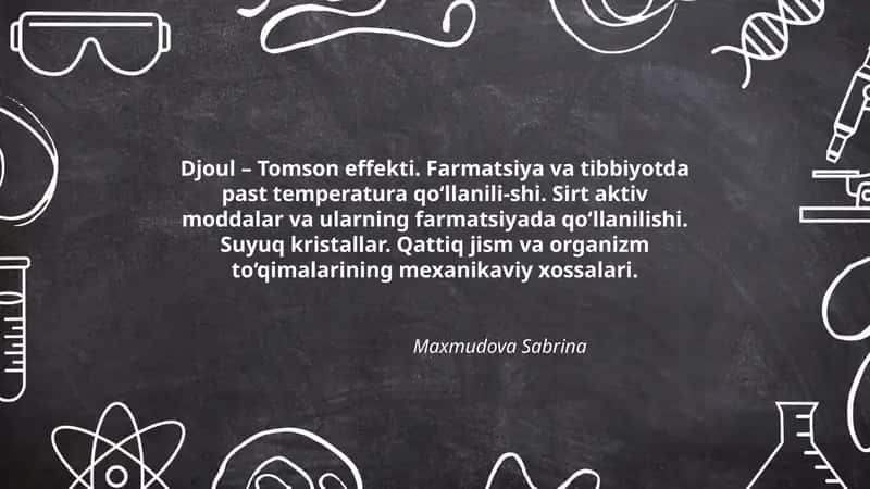Djoul – Tomson effekti 1