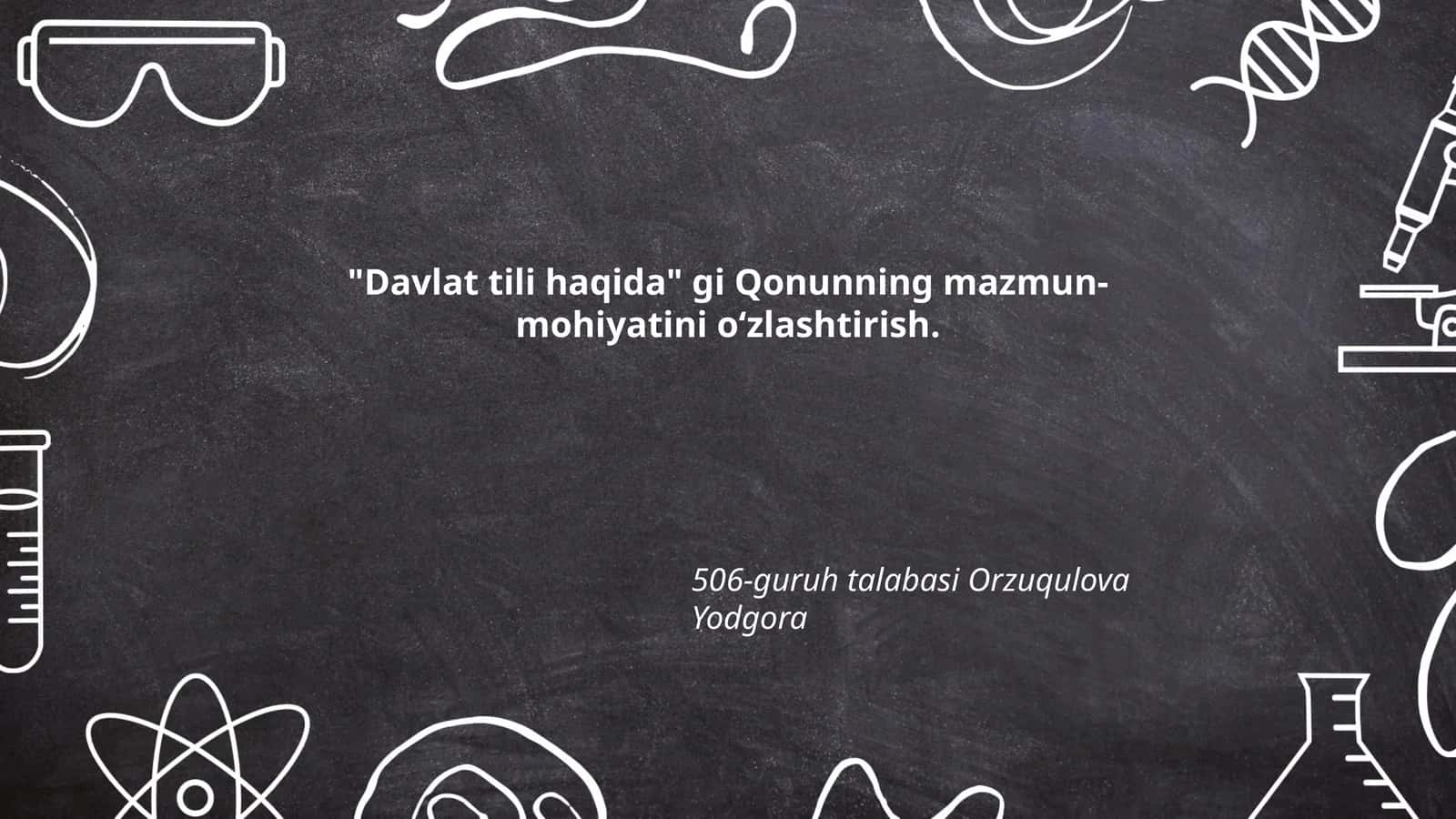 Davlat tili haqida Qonun 1