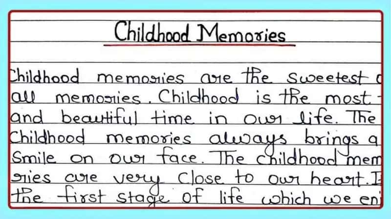 Importance of Childhood Memories 1