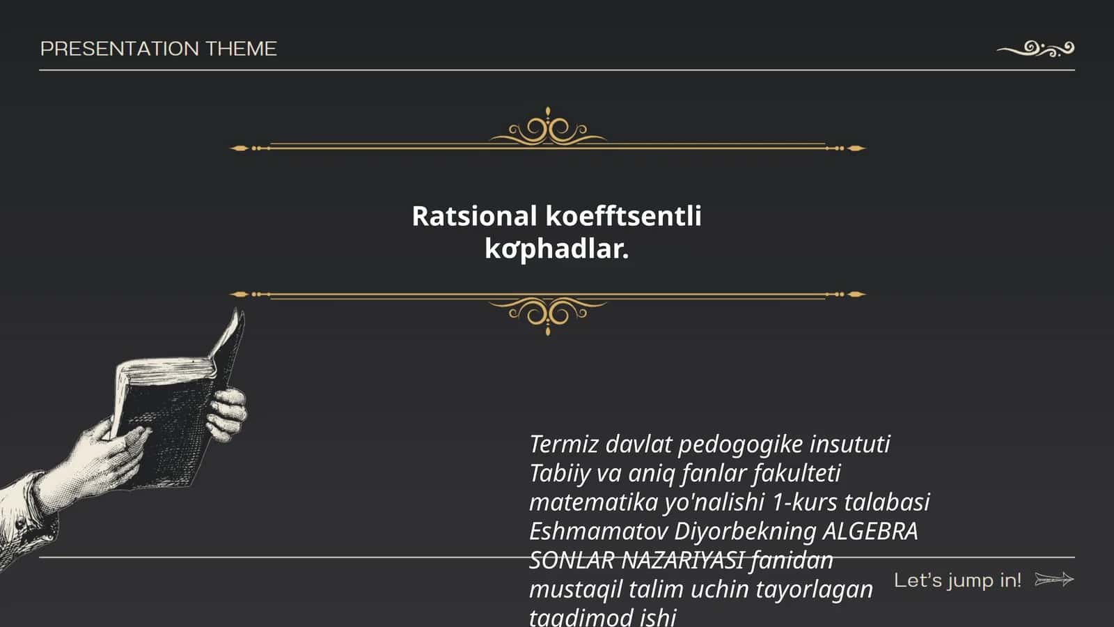 Ratsional koefftsentli 1