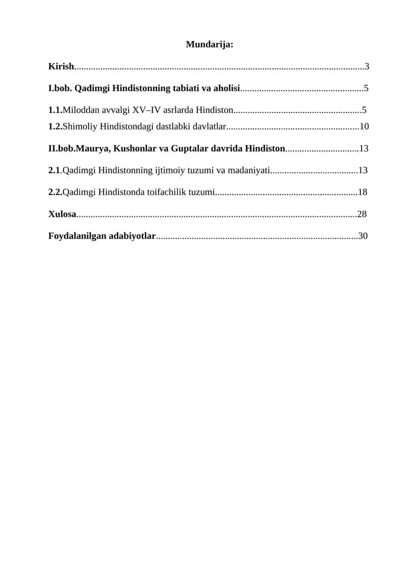 Qadimgi Hindistonning Tabiati va Aholisi 1