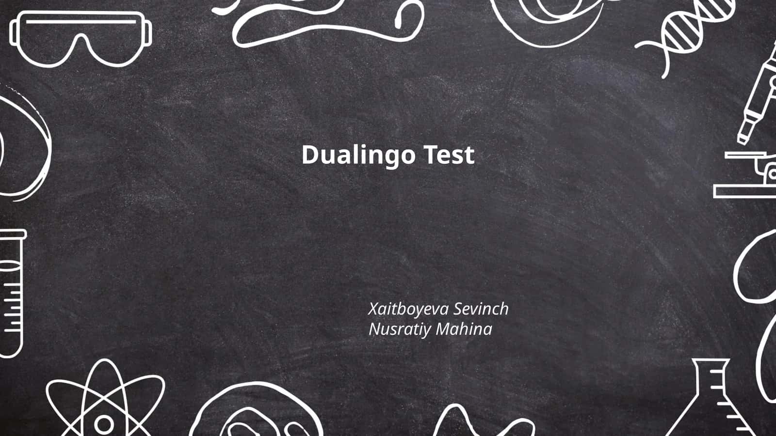 Dualingo Test 1